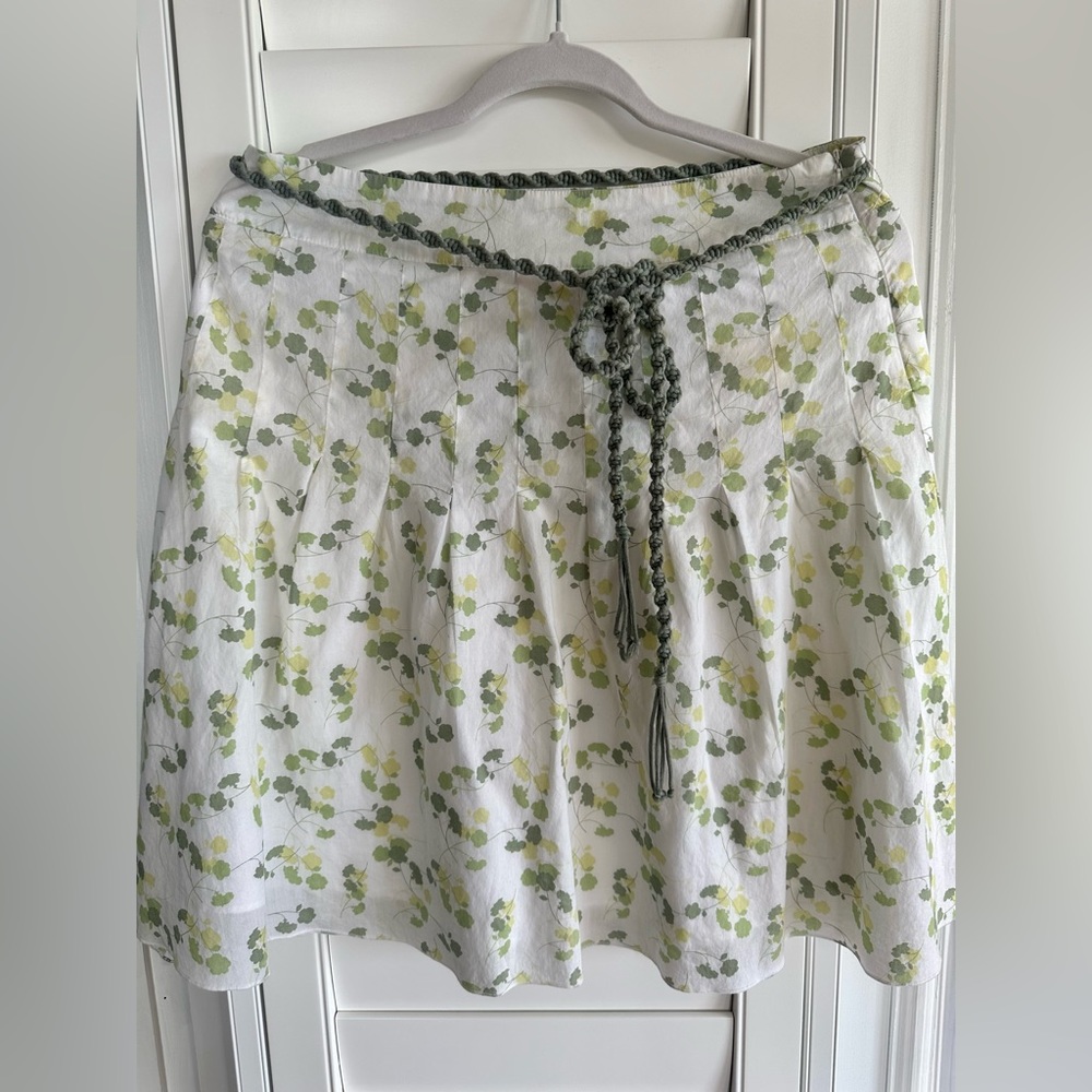 American Eagle Outfitters Cotton Leaf Pattern Skirt
